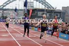 Jonny Peacock wins the 100 metres T44 from Richard Browne, Great North CityGames. Photo: David T. Hewitson/Sports for All Pics